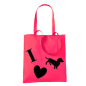 Preview: Baumwolltasche 'I love Dackel'   diverse Farben